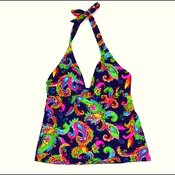 Chaps Other - Chaps Swimwear Tankini Top, Halter, Size 10